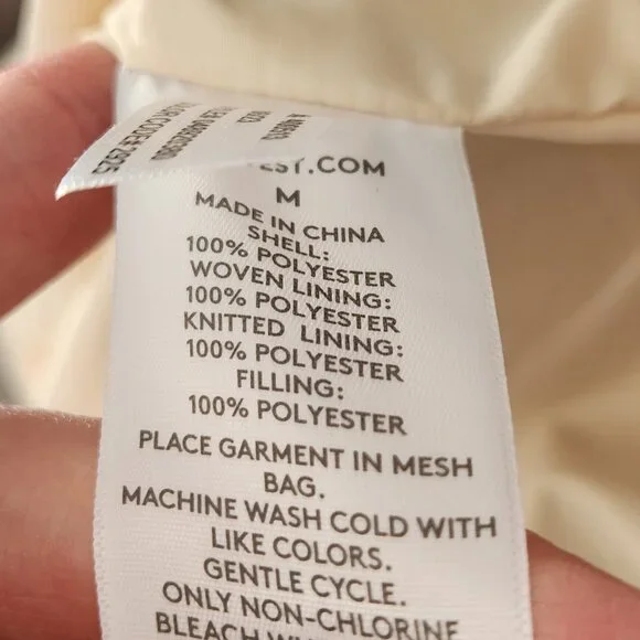 UpWest M Convertible Sherpa-Lined Parka Jacket Sage Green Ash Long Vest Hooded - Picture 11 of 11